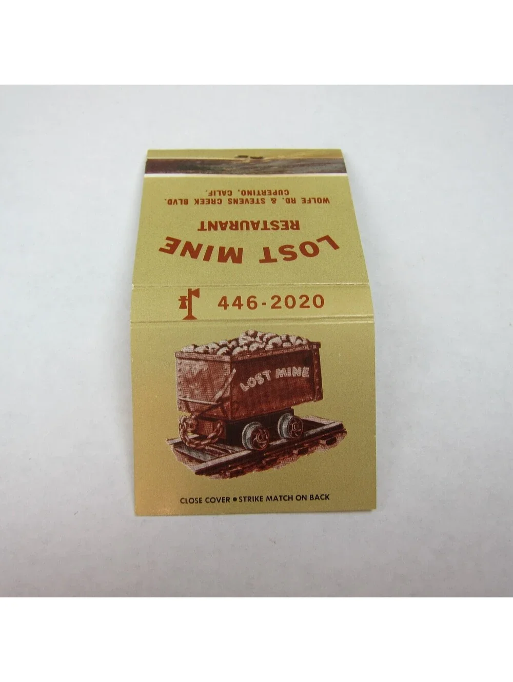 4 Matchbook Covers Tarr & Feathers Saloon, Lost Mine, Antique A, Shirt Tail CA